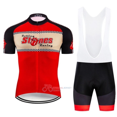 Rolling Cycling Jersey Kit Short Sleeve 2020 Red Beige