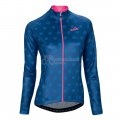 Women Nalini Cycling Jersey Kit Long Sleeve 2016 rouge And Blue