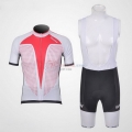 Santini Cycling Jersey Kit Short Sleeve 2011 Red And White