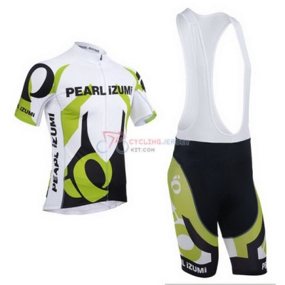 Pearl Izumi Cycling Jersey Kit Short Sleeve 2013 White And Green