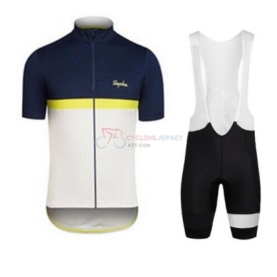 Rapha Cycling Jersey Kit Short Sleeve 2016 Blue And White [AR1876]
