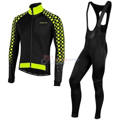 Nalini CRIT 3l 2.0 Cycling Jersey Kit Long Sleeve 2019 Black Yellow