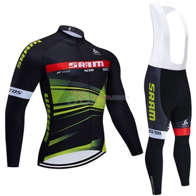 Sram Cycling Jersey Kit Long Sleeve 2020 Black Green