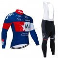 IAM Cycling Jersey Kit Long Sleeve 2020 White Red Blue