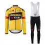 Jumbo Visma Cycling Jersey Kit Long Sleeve 2020 Yellow Black