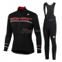Women Sportful Cycling Jersey Kit Long Sleeve 2020 Black Red