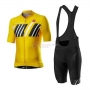 Castelli Cycling Jersey Kit Short Sleeve 2020 Yellow Black