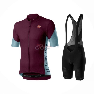 Castelli Cycling Jersey Kit Short Sleeve 2021 Dark Purple