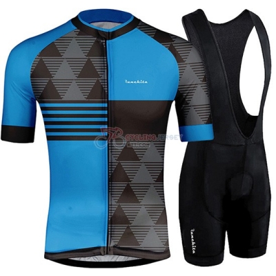 Runchita Cycling Jersey Kit Short Sleeve 2019 Blue Black