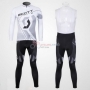 Scott Cycling Jersey Kit Long Sleeve 2012 White And Black