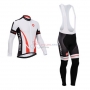 Castelli Cycling Jersey Kit Long Sleeve 2014 White And Black