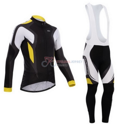 Northwave Cycling Jersey Kit Long Sleeve 2015 Black And Yellow [AR0858]
