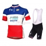 Quick Step Cycling Jersey Kit Short Sleeve 2014 Blue And Red