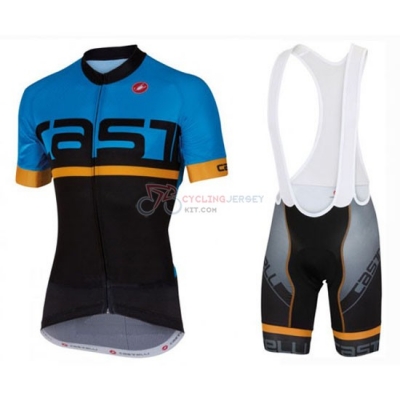 Castelli Cycling Jersey Kit Short Sleeve 2016 Blue Black