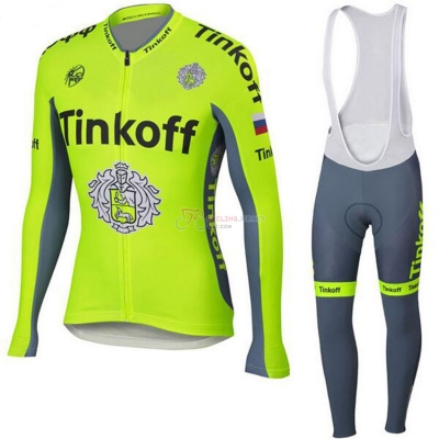 Tinkoff Cycling Jersey Kit Long Sleeve 2018 Yellow