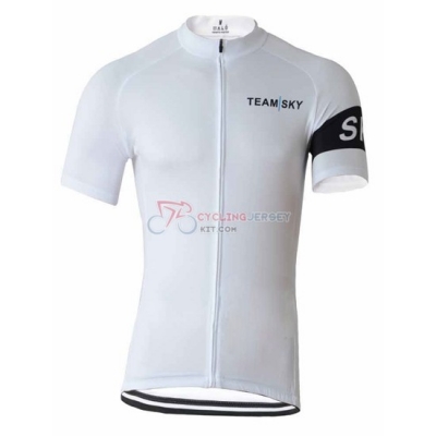 Sky Cycling Jersey Kit Short Sleeve 2015 White