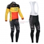 Quick Step Cycling Jersey Kit Long Sleeve 2013 Yellow And Black