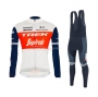 Trek Segafredo Cycling Jersey Kit Long Sleeve 2021 White Deep