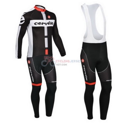 Cervelo Cycling Jersey Kit Long Sleeve 2013 White And Black
