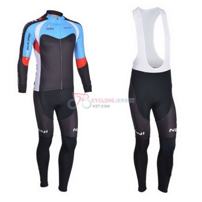 Nalini Cycling Jersey Kit Long Sleeve 2013 Black And Sky Blue