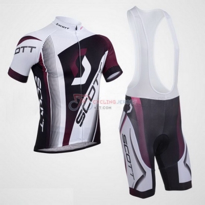 Scott Cycling Jersey Kit Short Sleeve 2013 White And Black