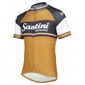 Santini Cycling Jersey Kit Short Sleeve 2016 Gray And Yellow
