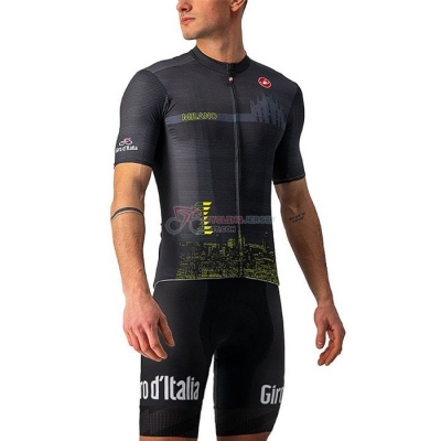 Giro d'Italia Cycling Jersey Kit Short Sleeve 2021 Black