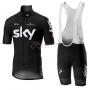 Sky Cycling Jersey Kit Short Sleeve 2019 Black