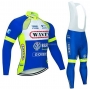 Wanty-Gobert Cycling Team Cycling Jersey Kit Long Sleeve 2021 Blue White Yellow