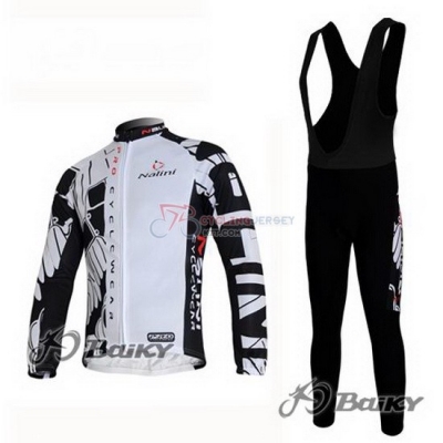 Nalini Cycling Jersey Kit Long Sleeve 2012 Black And White