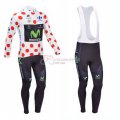 Movistar Cycling Jersey Kit Long Sleeve 2013 White And Red