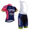 Lampre Cycling Jersey Kit Short Sleeve 2015 Pink And Blue