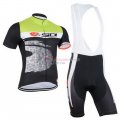 Sidi Cycling Jersey Kit Short Sleeve 2015 Black And Green