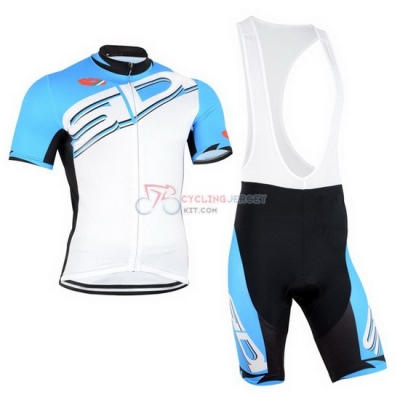 Sidi Cycling Jersey Kit Short Sleeve 2015 Sky Blue And White