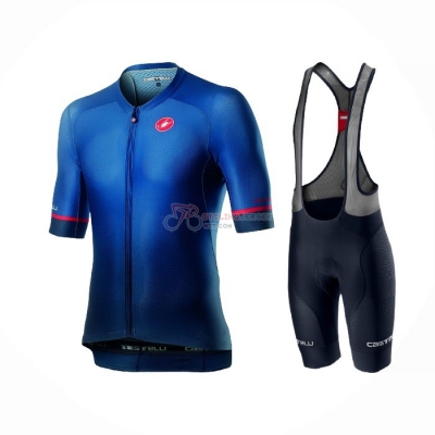 Castelli Cycling Jersey Kit Short Sleeve 2021 Deep Black Blue