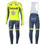 Tinkoff Cycling Jersey Kit Long Sleeve 2016 Yellow And Blue