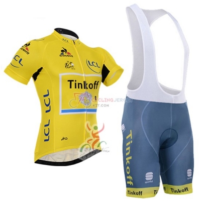 Tinkoff Cycling Jersey Kit Short Sleeve 2016 Yellow And Black