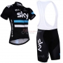 Sky Cycling Jersey Kit Short Sleeve 2016 Black