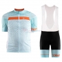 2018 Craft Route Cycling Jersey Kit Short Sleeve Light Blue