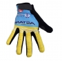 2020 Astana Long Finger Gloves Yellow Blue