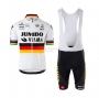 Jumbo Visma Cycling Jersey Kit Short Sleeve 2020 Campione Germany
