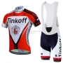 Tinkoff Cycling Jersey Kit Short Sleeve 2016 Red And White
