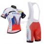 Katusha Cycling Jersey Kit Short Sleeve 2015 White And Red