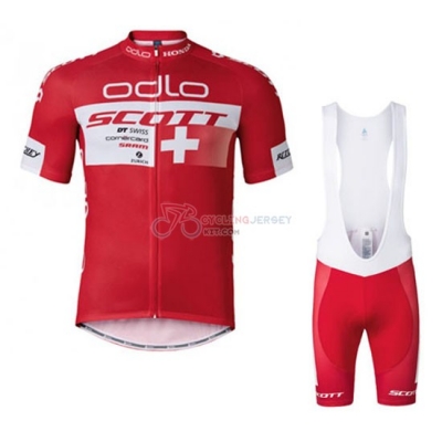 Scott Cycling Jersey Kit Short Sleeve 2016 White And Red