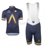 2017 Team Aqua blue Short Sleeve Cycling Jersey And Bib Shorts Kit