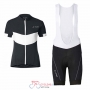 2017 Women Vaude Cycling Jersey Kit Short Sleeve white and black