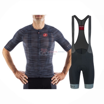 Castelli Cycling Jersey Kit Short Sleeve 2021 Gray Blue