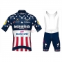 Deceuninck Quick Step Campione USA Cycling Jersey Kit Short Sleeve 2020 Blue