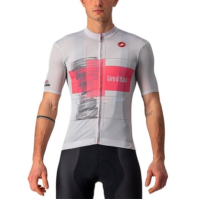 Giro d'Italia Cycling Jersey Kit Short Sleeve 2021 White Pink