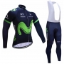 Movistar Cycling Jersey Kit Long Sleeve 2017 black